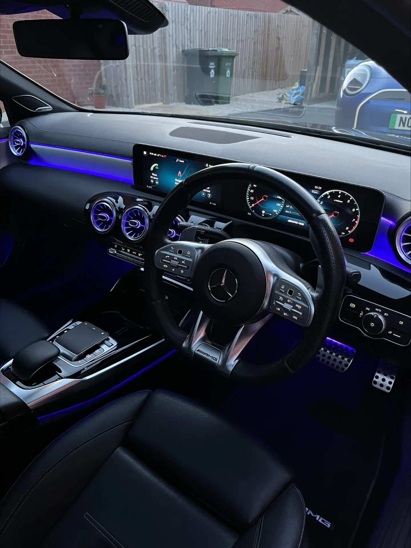 Mercedes AMG interior after detailing